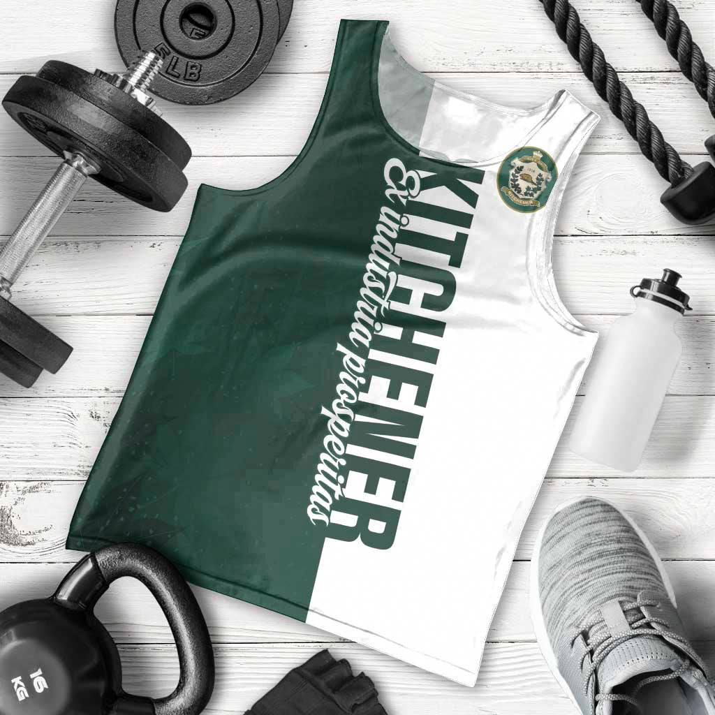 Personalised Canada Kitchener Men Tank Top Ex Industria Prosperitas