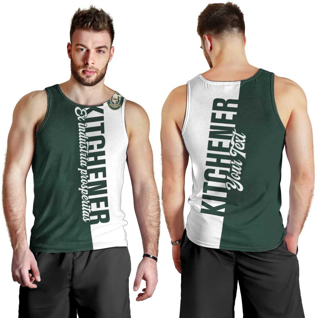 Personalised Canada Kitchener Men Tank Top Ex Industria Prosperitas