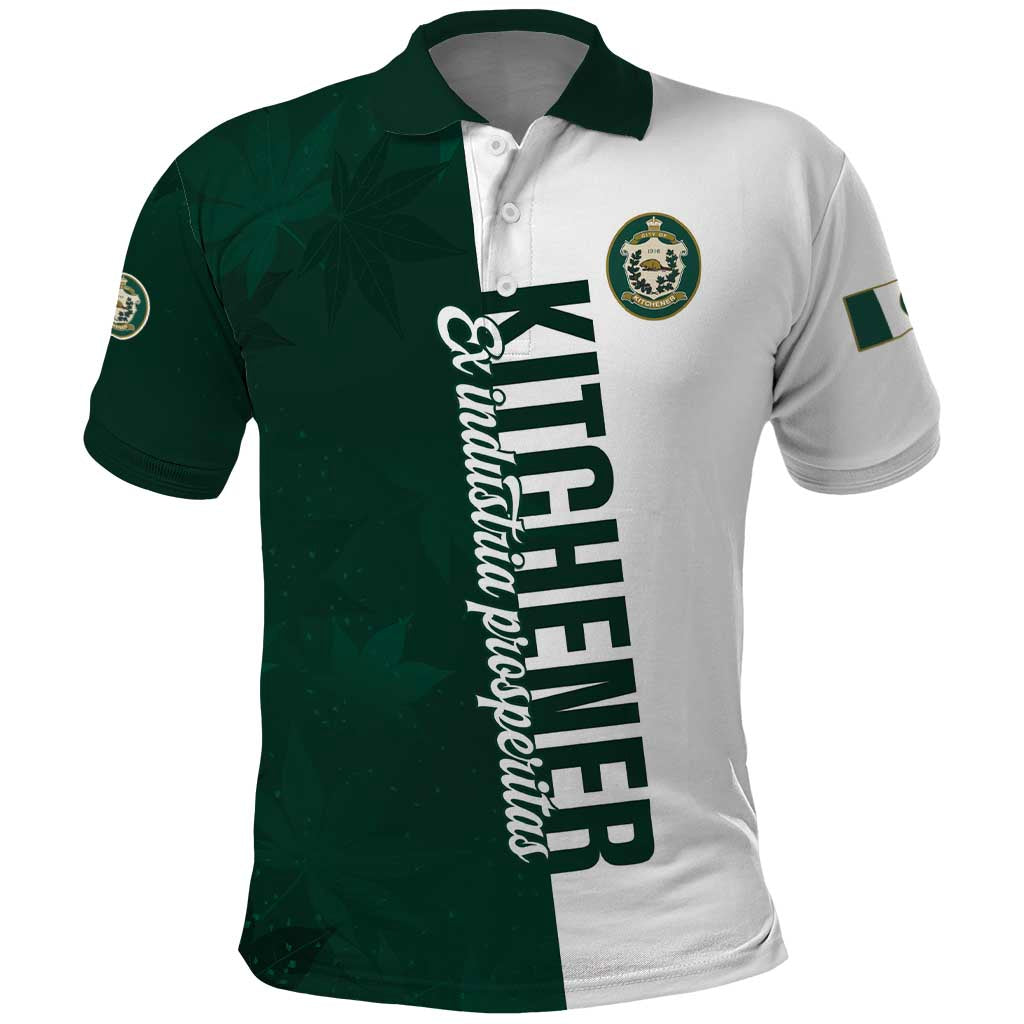 Personalised Canada Kitchener Polo Shirt Ex Industria Prosperitas