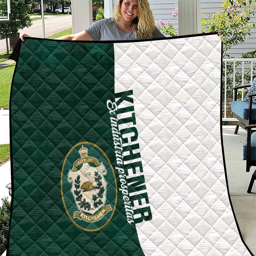 Personalised Canada Kitchener Quilt Ex Industria Prosperitas