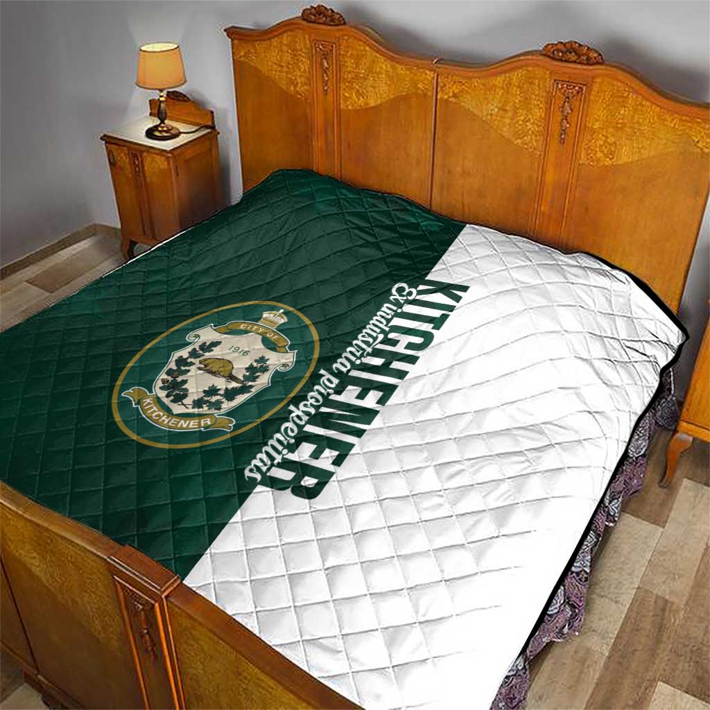 Personalised Canada Kitchener Quilt Ex Industria Prosperitas