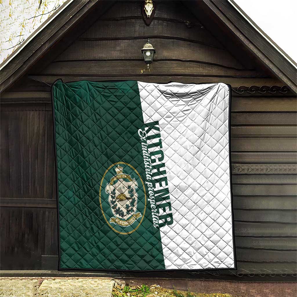 Personalised Canada Kitchener Quilt Ex Industria Prosperitas