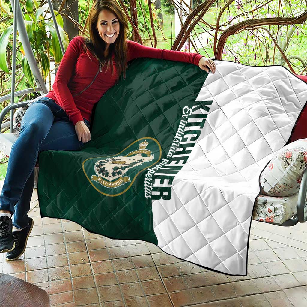 Personalised Canada Kitchener Quilt Ex Industria Prosperitas