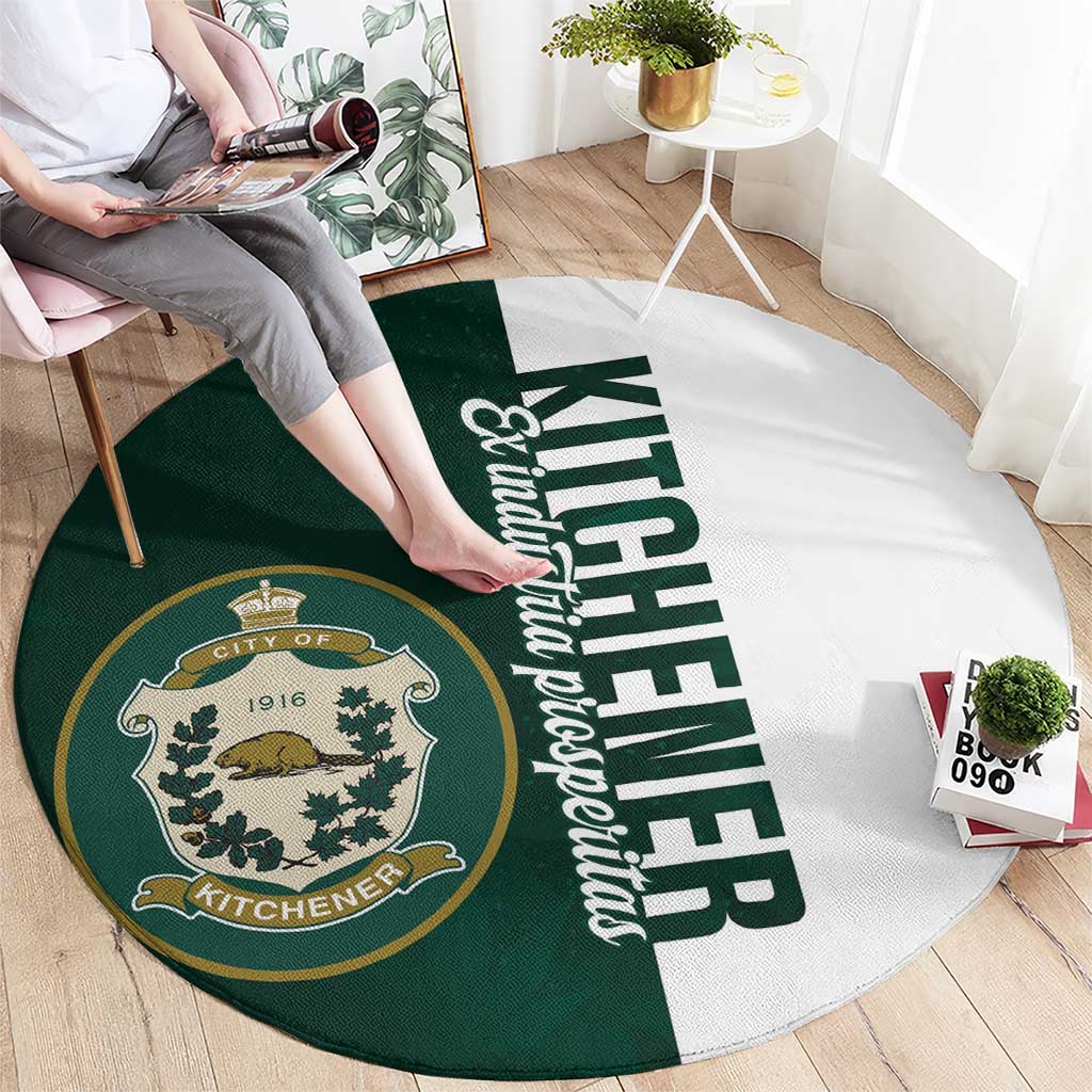Personalised Canada Kitchener Round Carpet Ex Industria Prosperitas