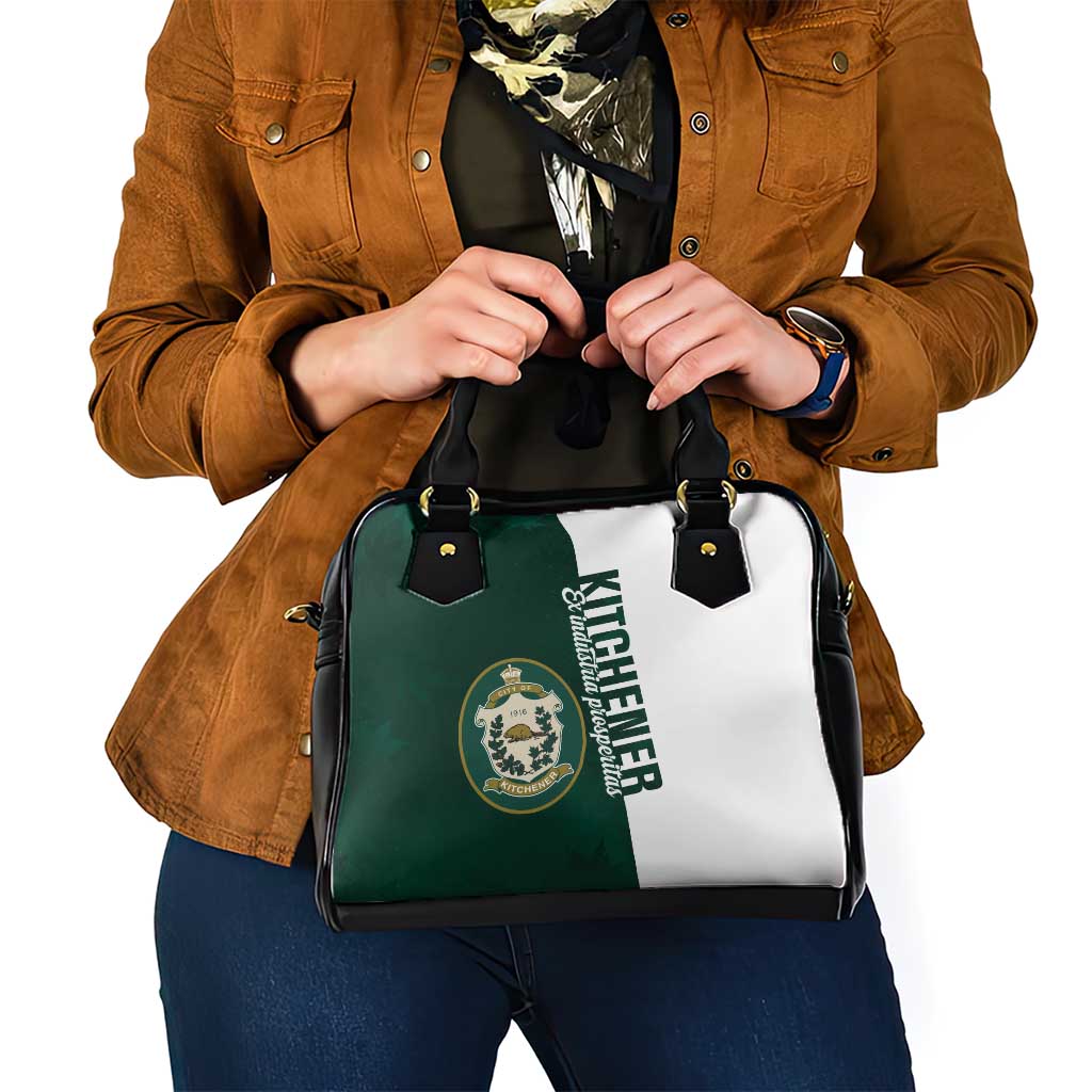 Personalised Canada Kitchener Shoulder Handbag Ex Industria Prosperitas