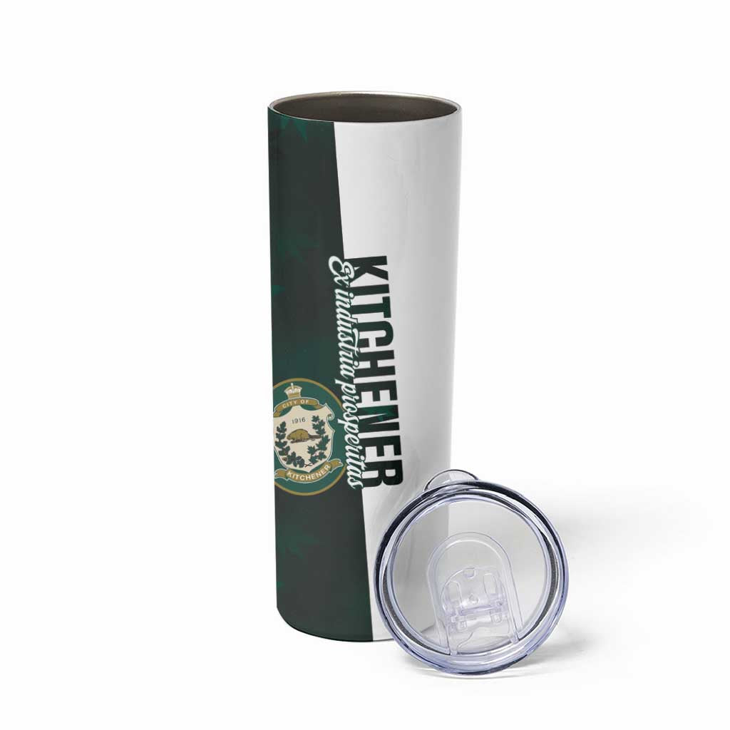 Personalised Canada Kitchener Skinny Tumbler Ex Industria Prosperitas