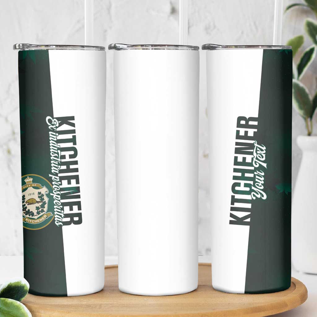 Personalised Canada Kitchener Skinny Tumbler Ex Industria Prosperitas
