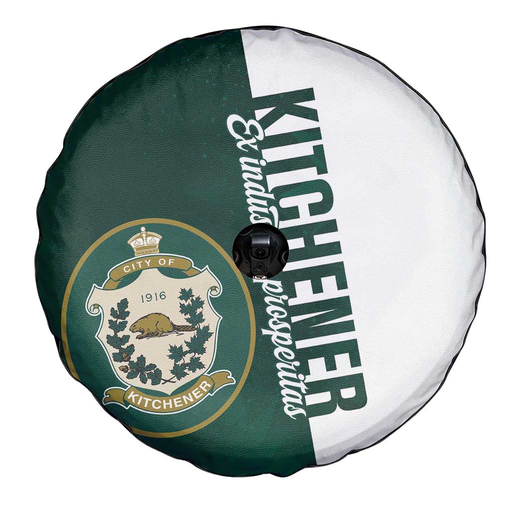 Personalised Canada Kitchener Spare Tire Cover Ex Industria Prosperitas