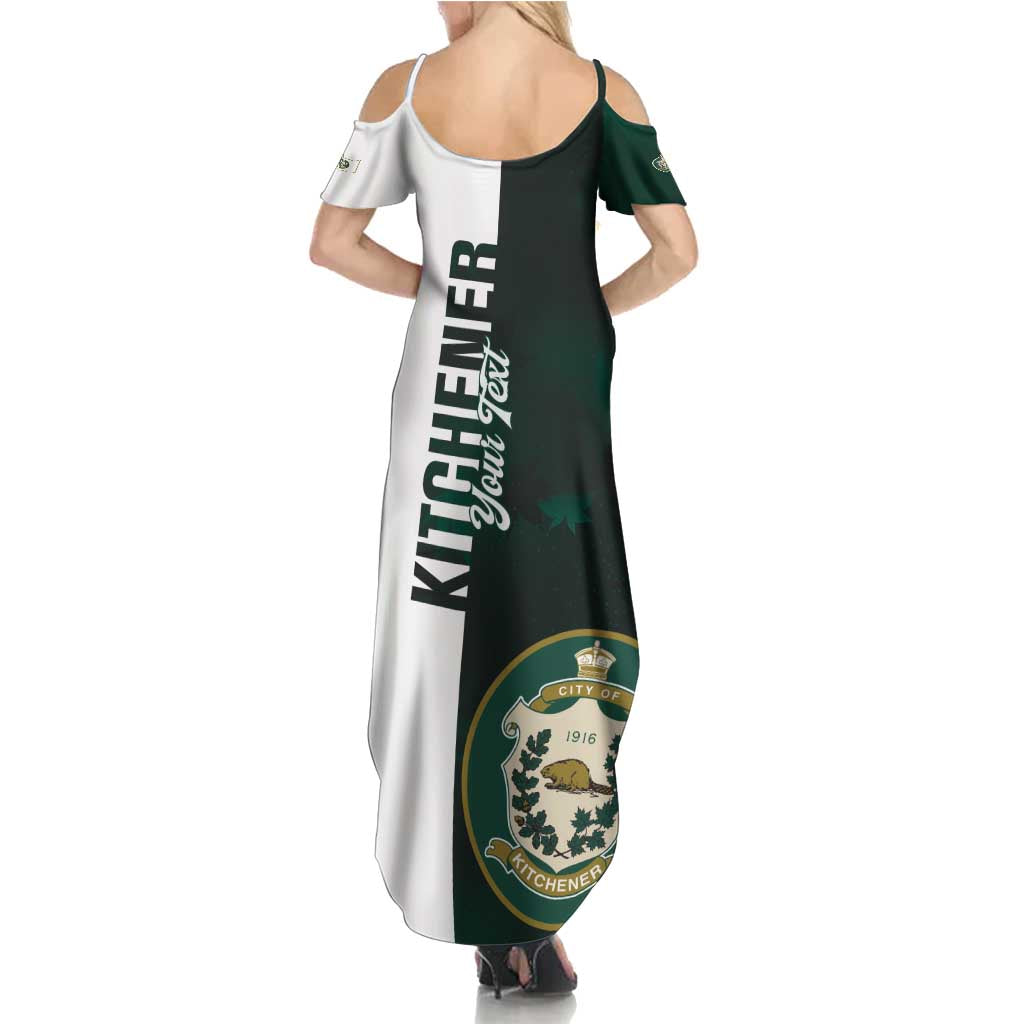 Personalised Canada Kitchener Summer Maxi Dress Ex Industria Prosperitas