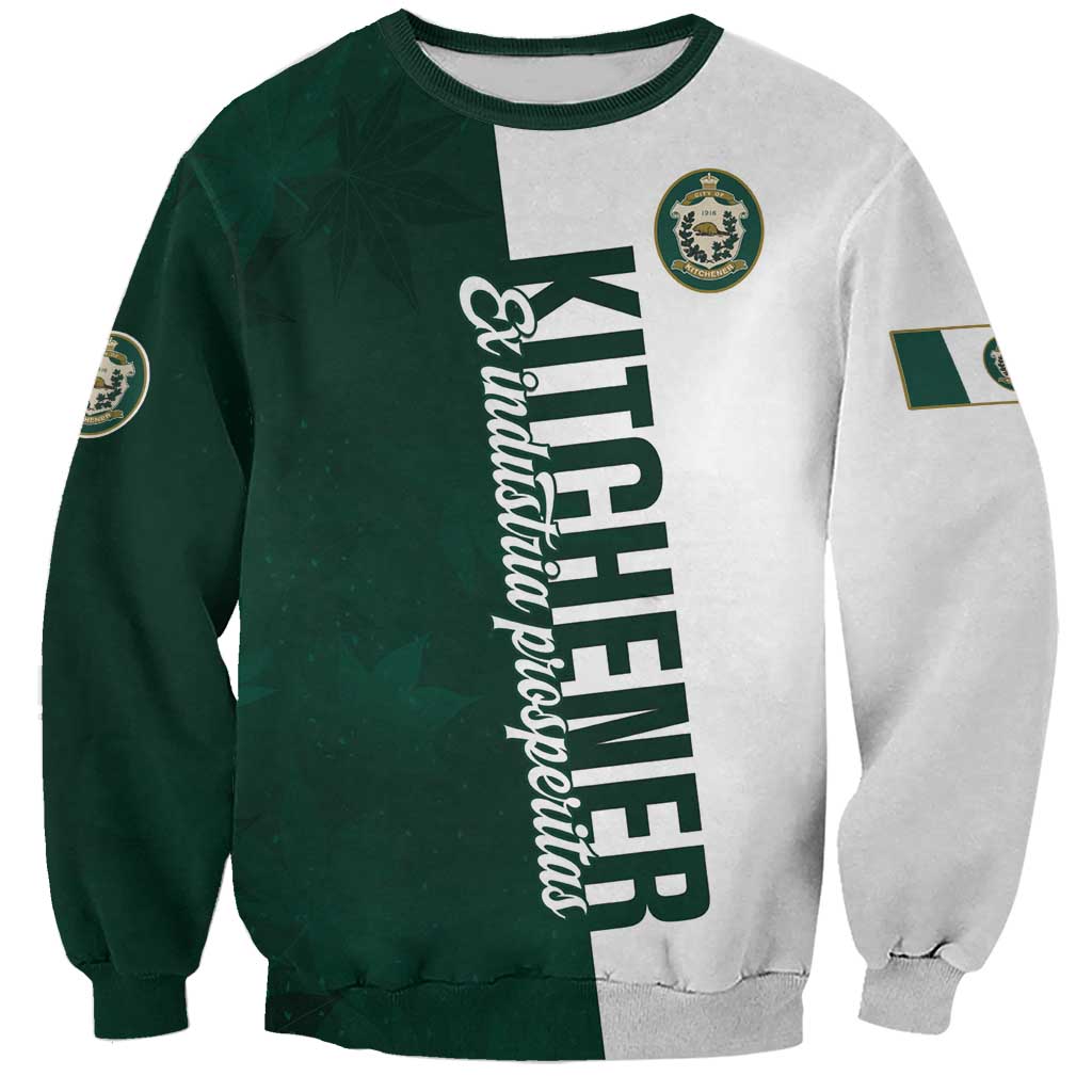 Personalised Canada Kitchener Sweatshirt Ex Industria Prosperitas