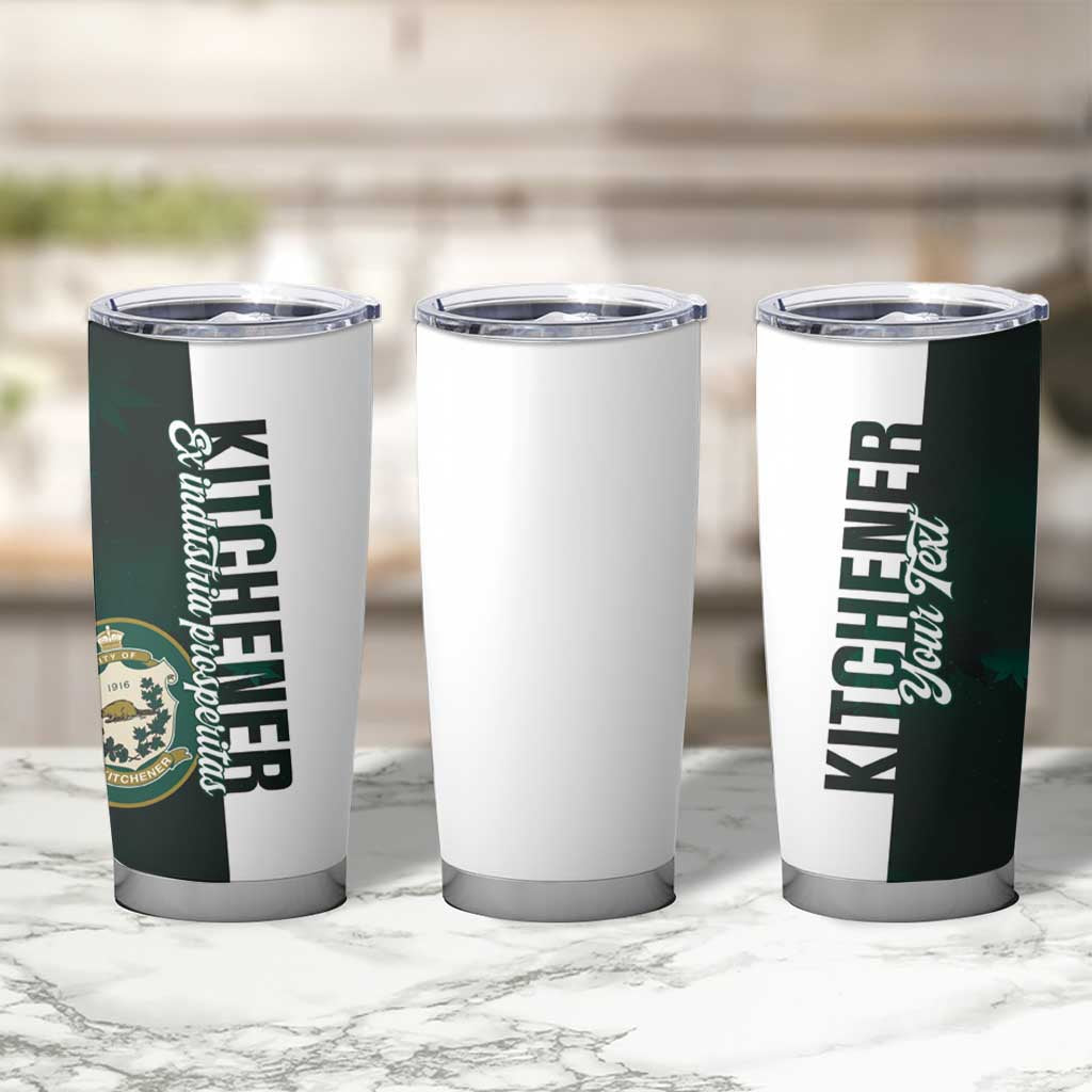 Personalised Canada Kitchener Tumbler Cup Ex Industria Prosperitas