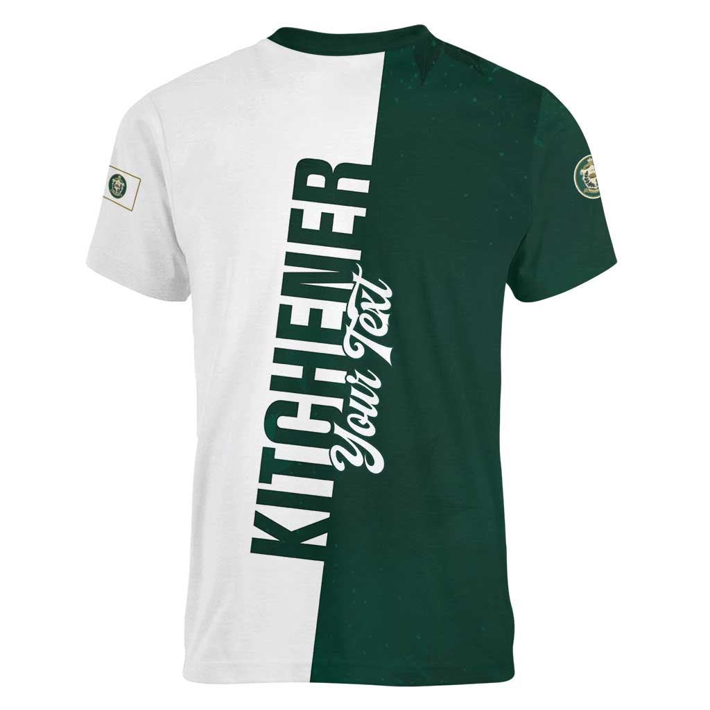 Personalised Canada Kitchener Women V-Neck T-Shirt Ex Industria Prosperitas