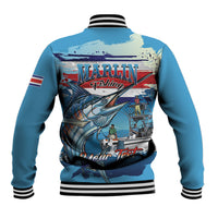 Personalized Costa Rica Blue Marlin Fishing Baseball Jacket 2026 Season