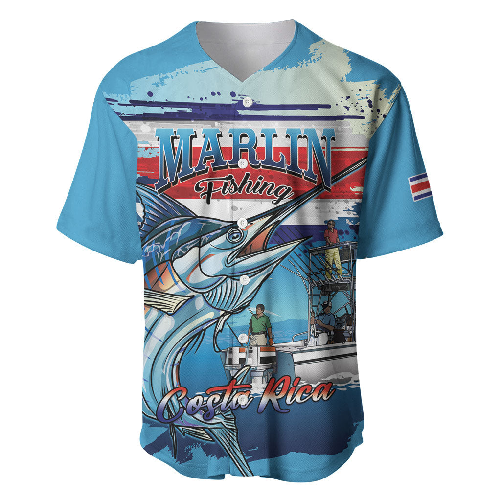 Personalized Costa Rica Blue Marlin Fishing Baseball Jersey 2026 Season