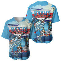 Personalized Costa Rica Blue Marlin Fishing Baseball Jersey 2026 Season