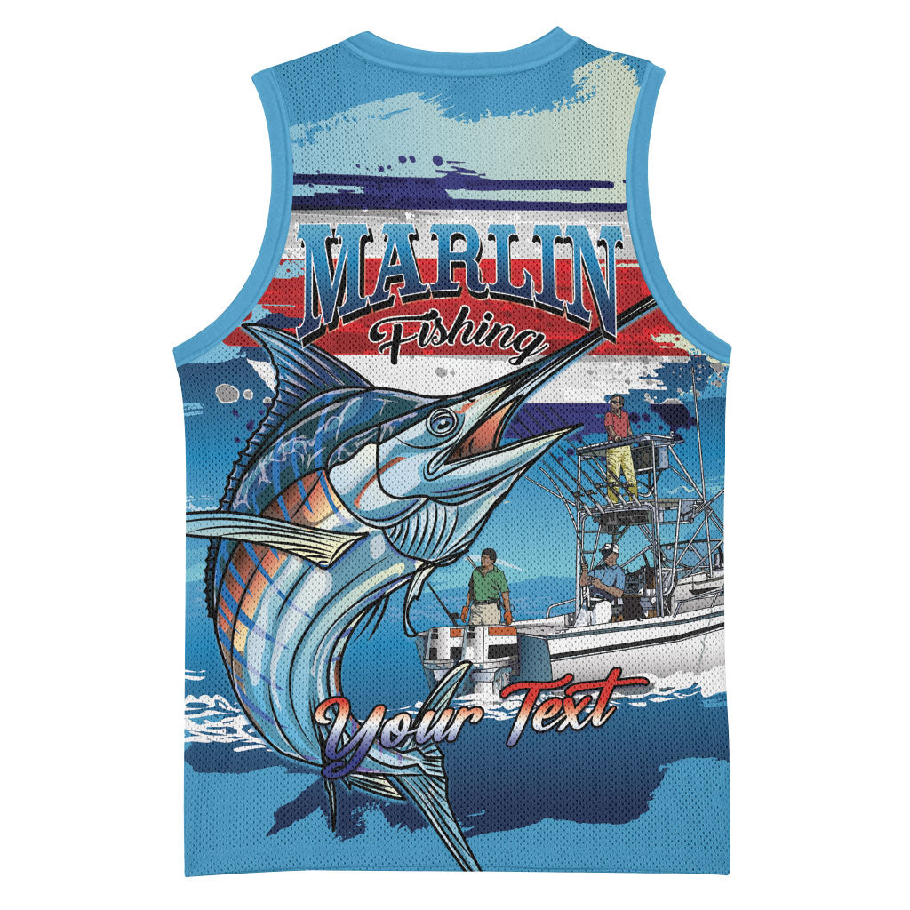 Personalized Costa Rica Blue Marlin Fishing Basketball Jersey 2026 Season