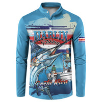 Personalized Costa Rica Blue Marlin Fishing Button Sweatshirt 2026 Season