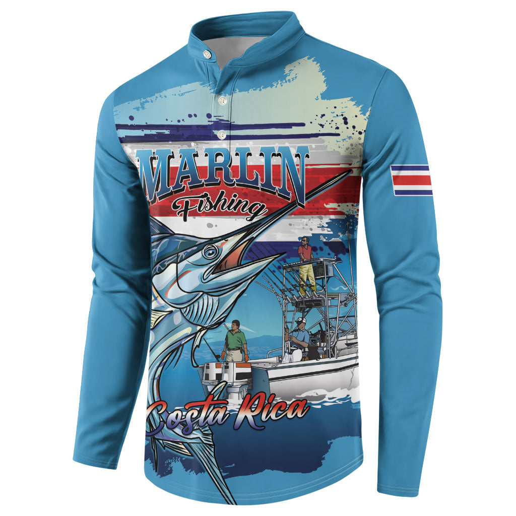 Personalized Costa Rica Blue Marlin Fishing Button Sweatshirt 2026 Season