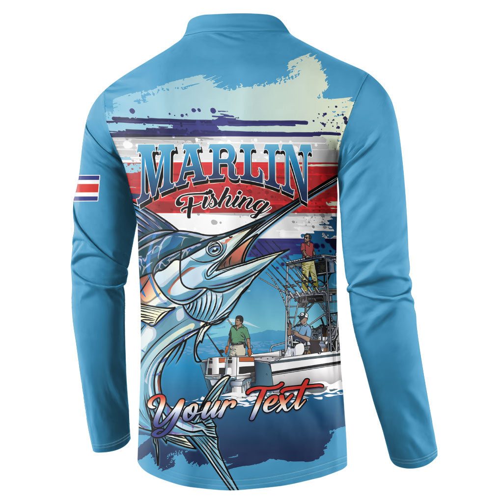 Personalized Costa Rica Blue Marlin Fishing Button Sweatshirt 2026 Season