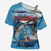 Personalized Costa Rica Blue Marlin Fishing Cross Shoulder Shirt 2026 Season
