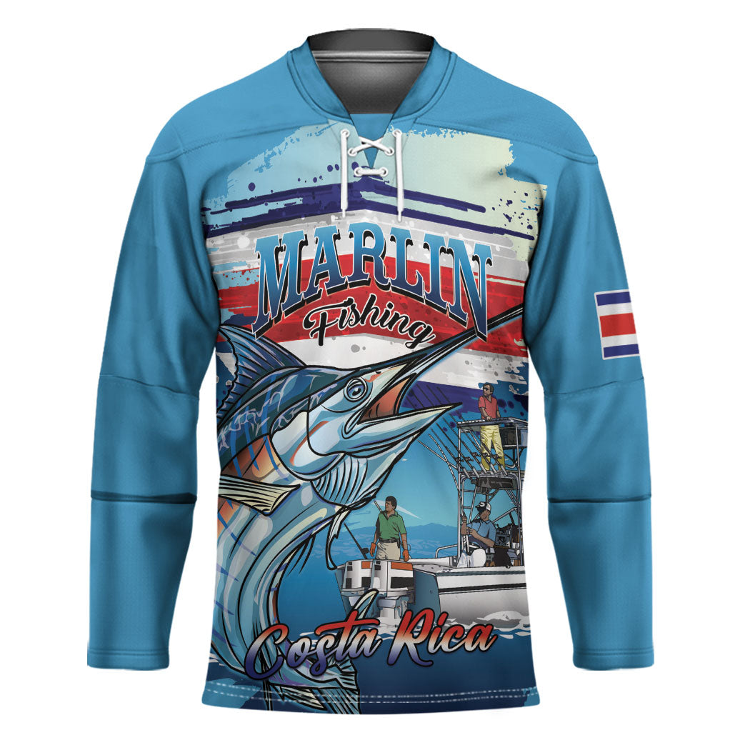 Personalized Costa Rica Blue Marlin Fishing Hockey Jersey 2026 Season