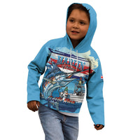 Personalized Costa Rica Blue Marlin Fishing Kid Hoodie 2026 Season