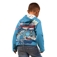 Personalized Costa Rica Blue Marlin Fishing Kid Hoodie 2026 Season