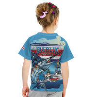 Personalized Costa Rica Blue Marlin Fishing Kid T Shirt 2026 Season