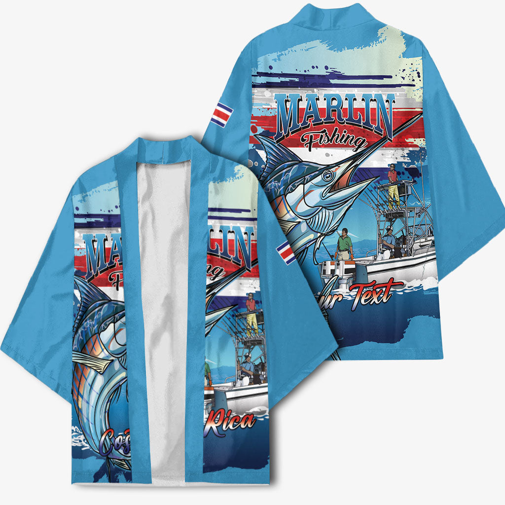 Personalized Costa Rica Blue Marlin Fishing Kimono 2026 Season