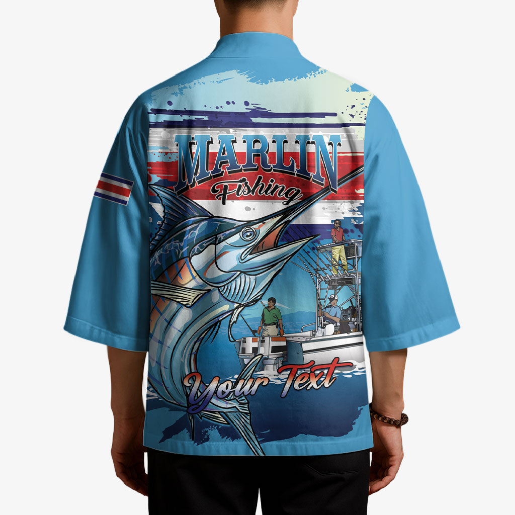 Personalized Costa Rica Blue Marlin Fishing Kimono 2026 Season