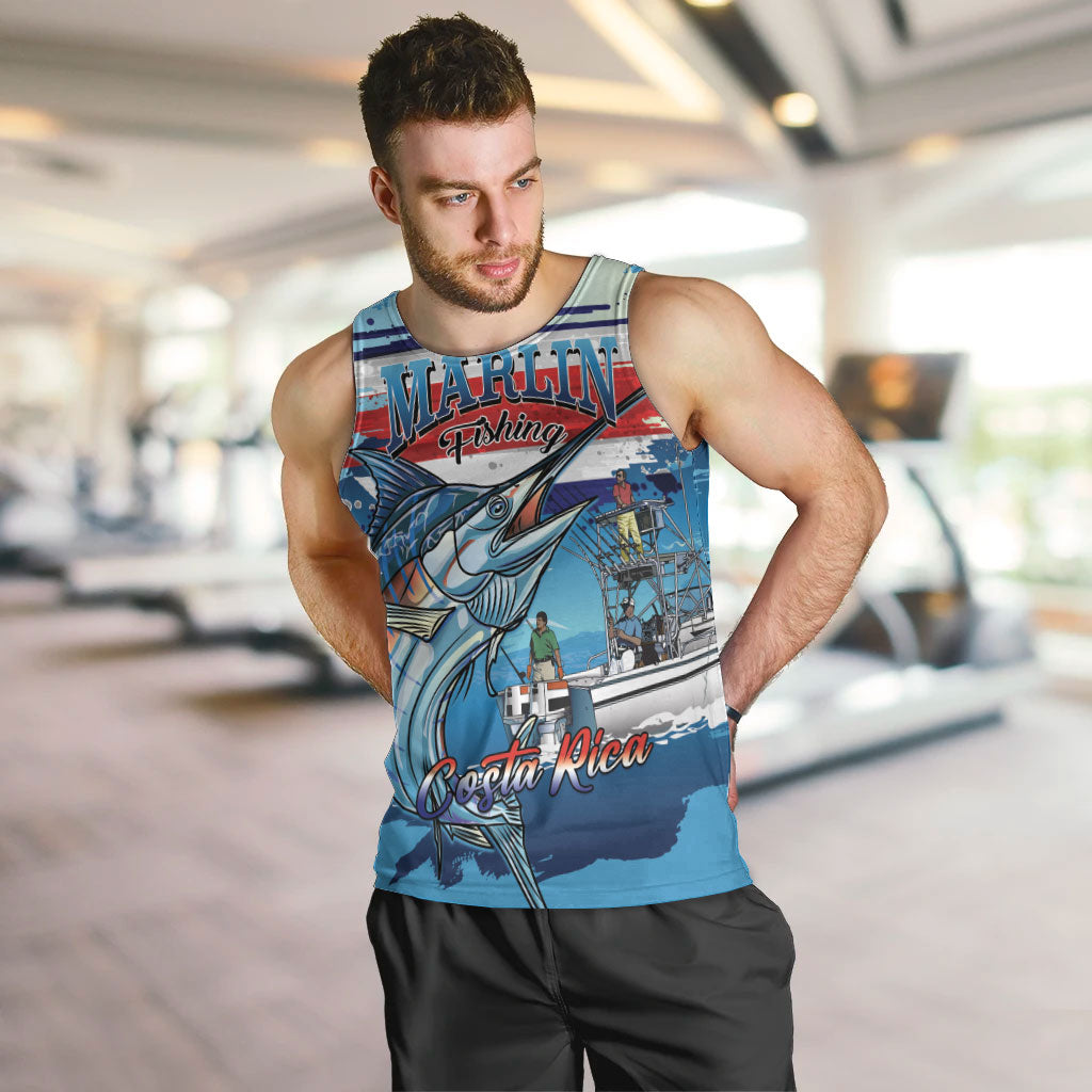 Personalized Costa Rica Blue Marlin Fishing Men Tank Top 2026 Season