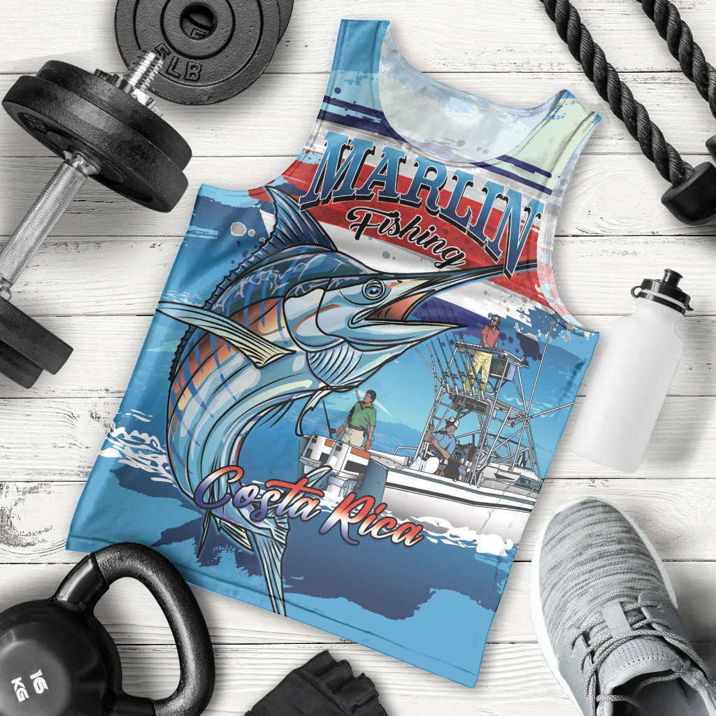 Personalized Costa Rica Blue Marlin Fishing Men Tank Top 2026 Season