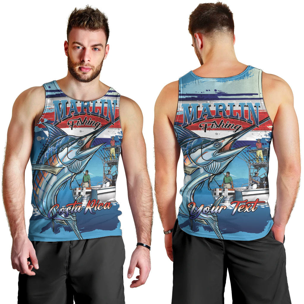 Personalized Costa Rica Blue Marlin Fishing Men Tank Top 2026 Season
