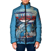 Personalized Costa Rica Blue Marlin Fishing Padded Jacket 2026 Season