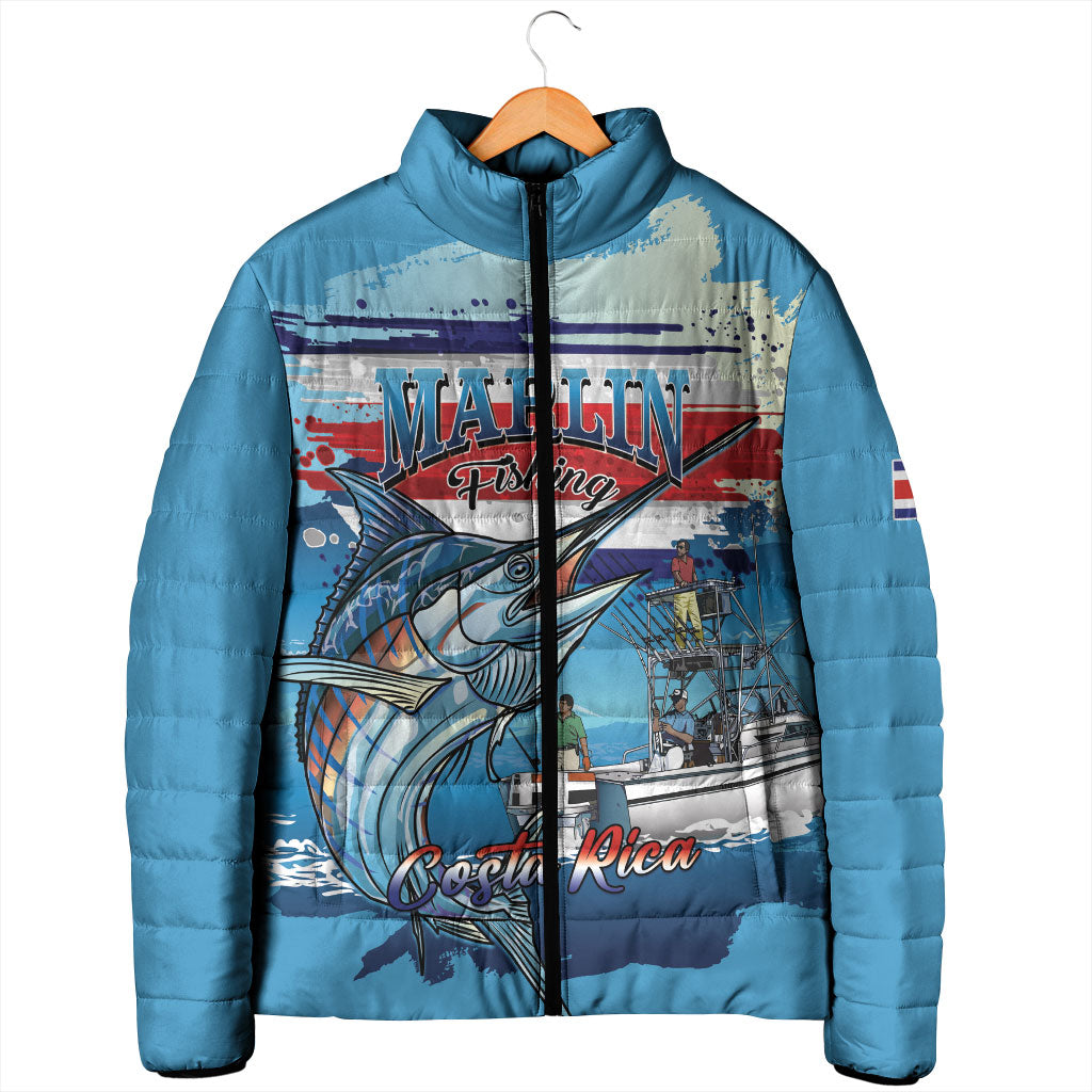 Personalized Costa Rica Blue Marlin Fishing Padded Jacket 2026 Season