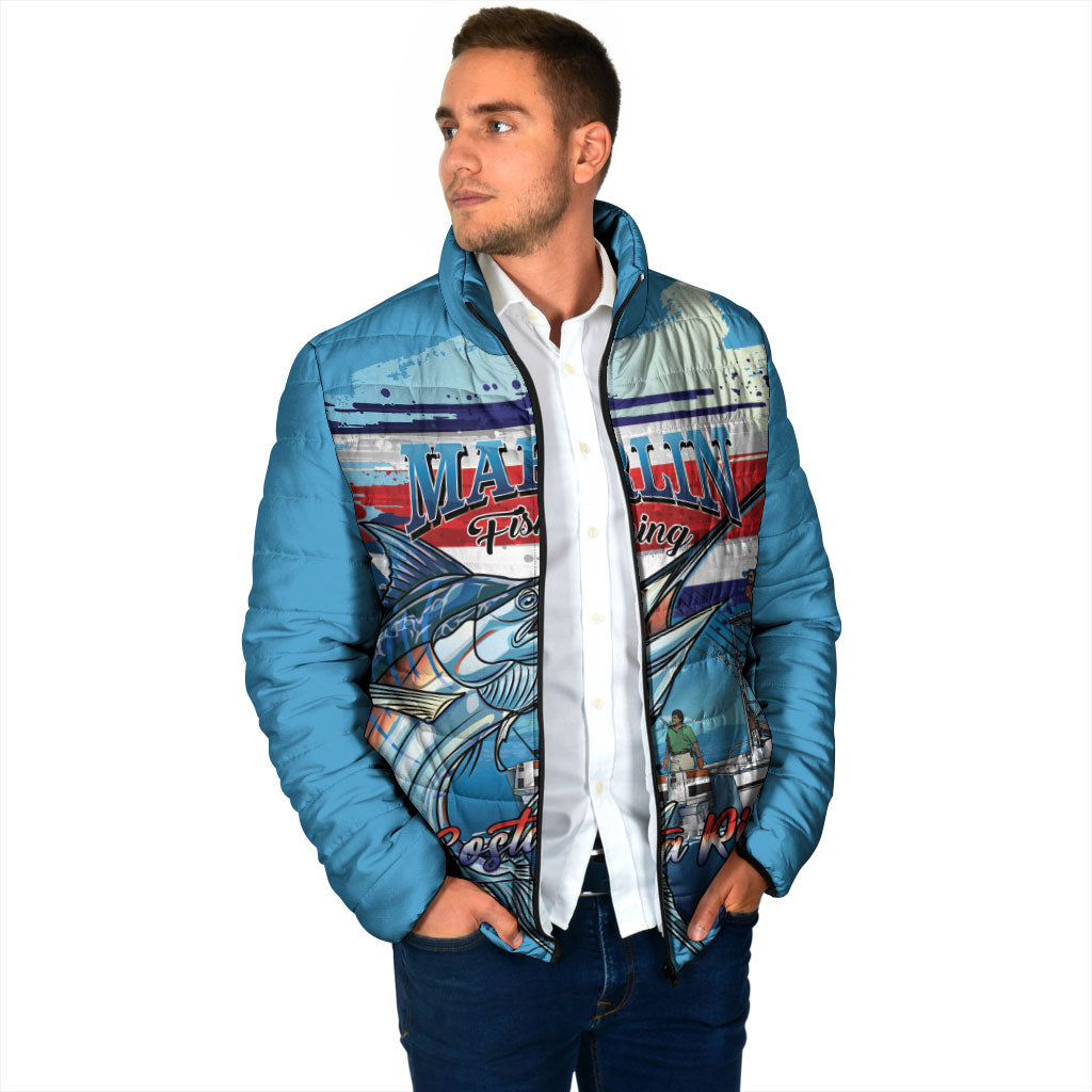 Personalized Costa Rica Blue Marlin Fishing Padded Jacket 2026 Season
