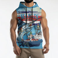 Personalized Costa Rica Blue Marlin Fishing Sleeveless Hoodie 2026 Season