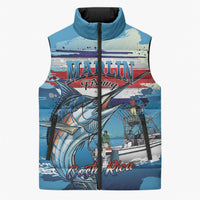 Personalized Costa Rica Blue Marlin Fishing Sleeveless Puffer Jacket 2026 Season