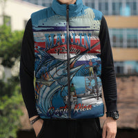 Personalized Costa Rica Blue Marlin Fishing Sleeveless Puffer Jacket 2026 Season