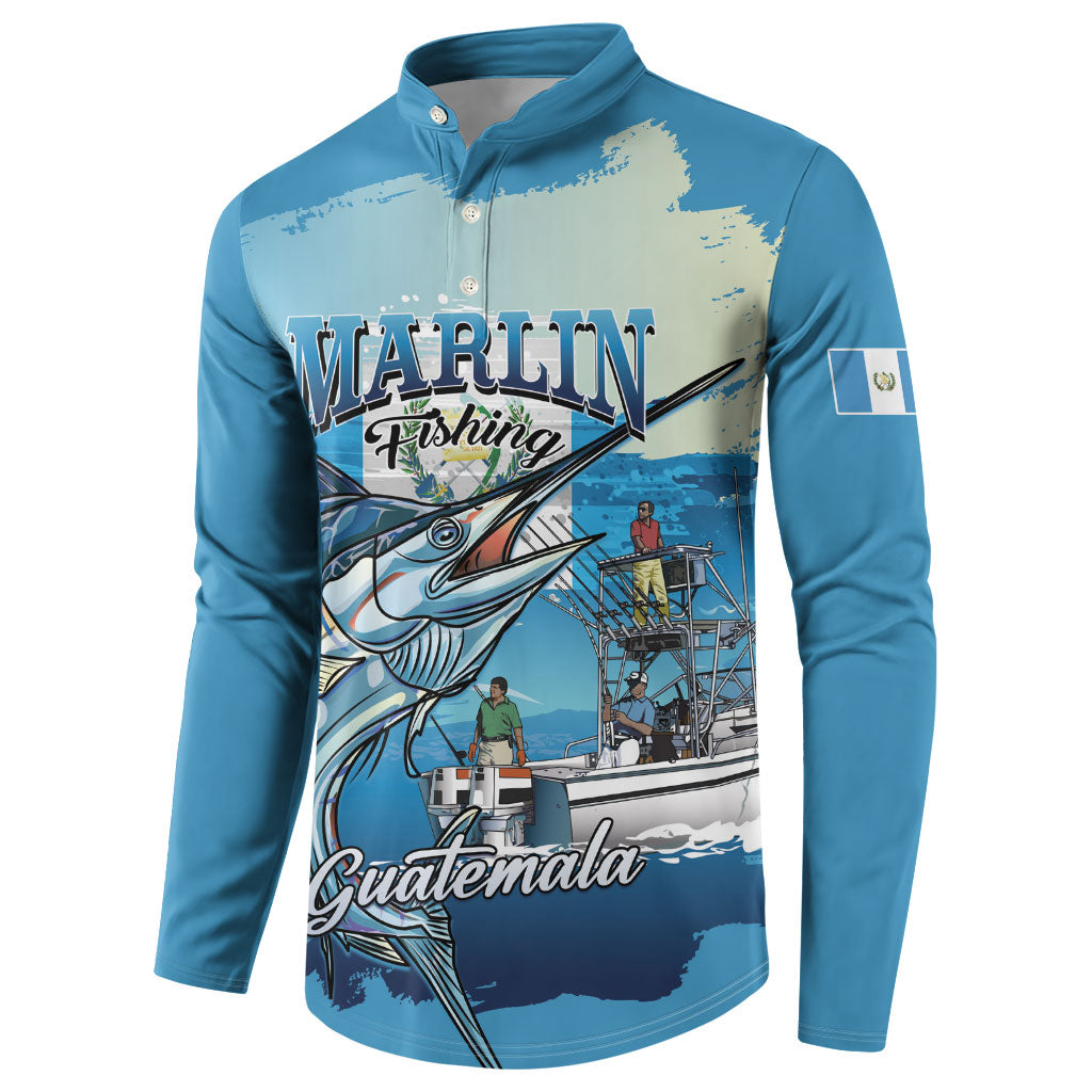Personalized Guatemala Blue Marlin Fishing Button Sweatshirt 2026 Season