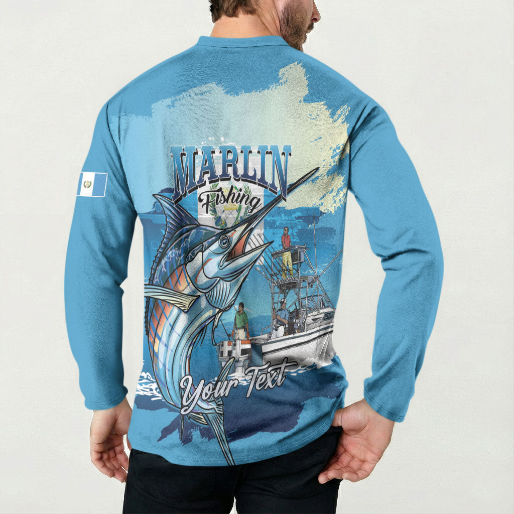 Personalized Guatemala Blue Marlin Fishing Button Sweatshirt 2026 Season
