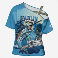 Personalized Guatemala Blue Marlin Fishing Cross Shoulder Shirt 2026 Season