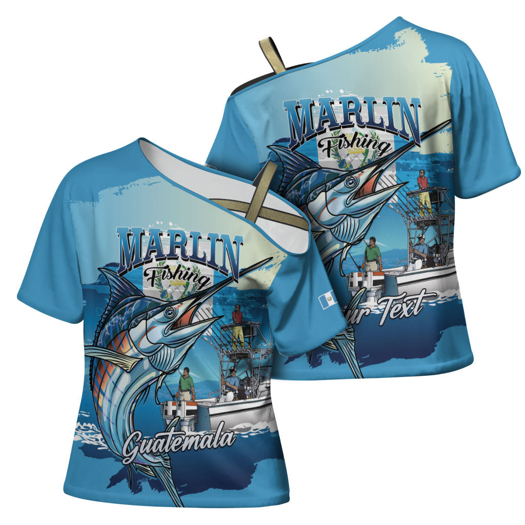Personalized Guatemala Blue Marlin Fishing Cross Shoulder Shirt 2026 Season
