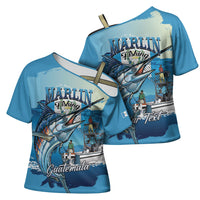 Personalized Guatemala Blue Marlin Fishing Cross Shoulder Shirt 2026 Season