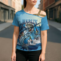 Personalized Guatemala Blue Marlin Fishing Cross Shoulder Shirt 2026 Season