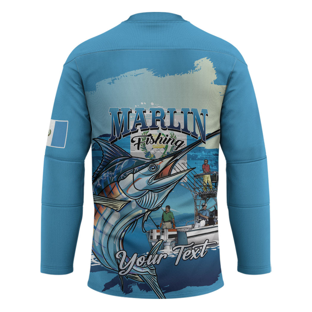 Personalized Guatemala Blue Marlin Fishing Hockey Jersey 2026 Season
