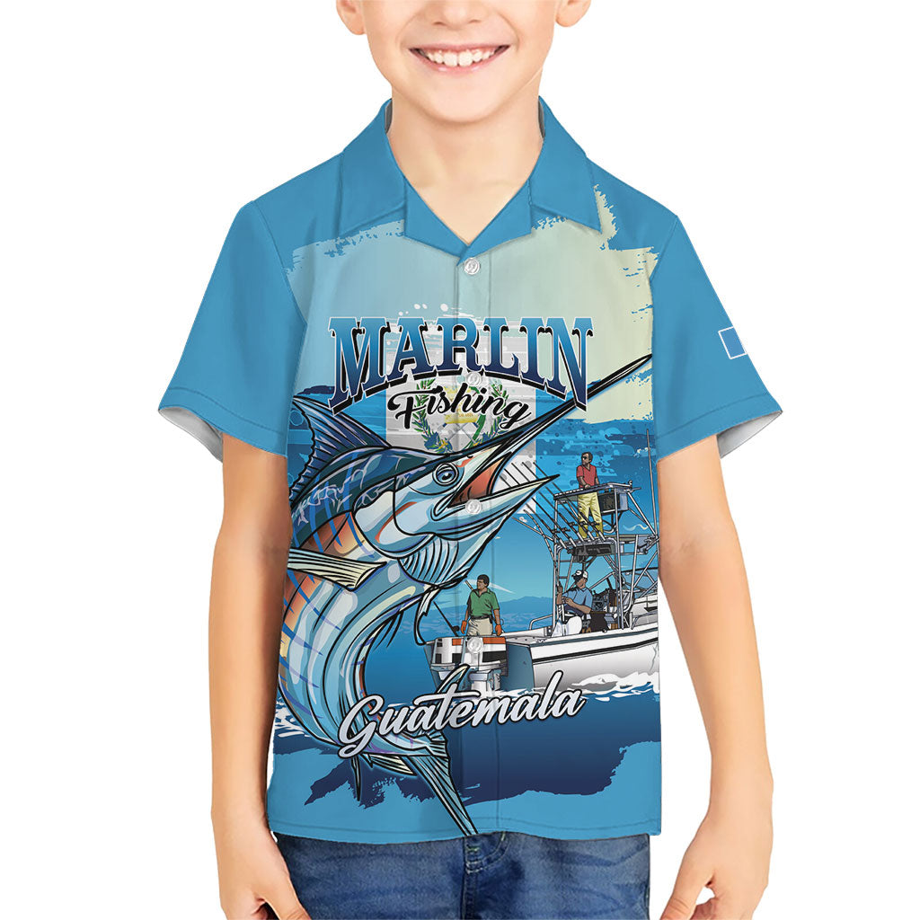 Personalized Guatemala Blue Marlin Fishing Kid Hawaiian Shirt 2026 Season