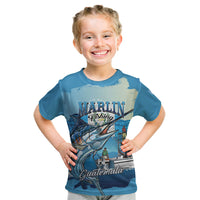 Personalized Guatemala Blue Marlin Fishing Kid T Shirt 2026 Season
