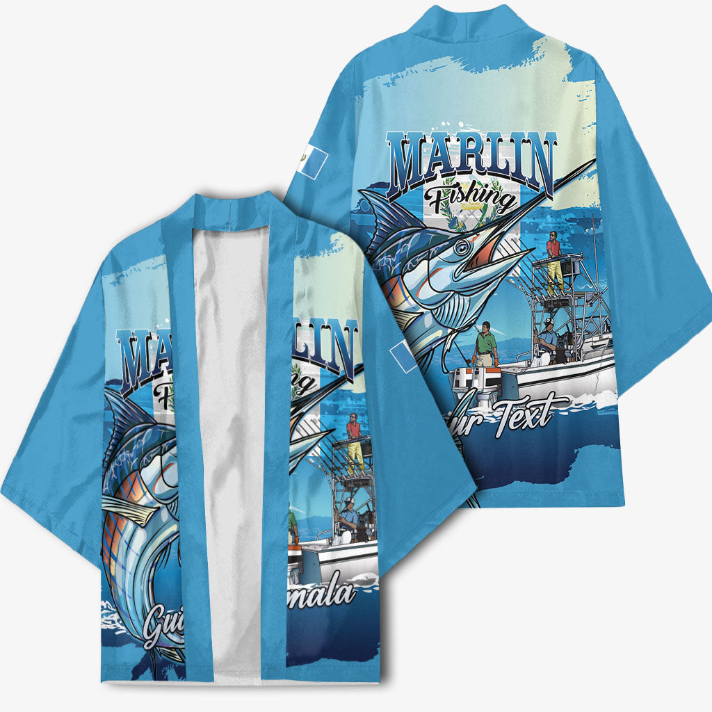Personalized Guatemala Blue Marlin Fishing Kimono 2026 Season