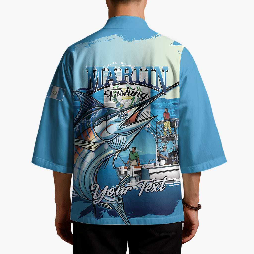 Personalized Guatemala Blue Marlin Fishing Kimono 2026 Season